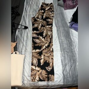 Printed nylon pants